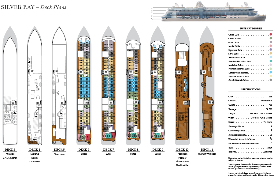 Silver Ray - Deck Plan